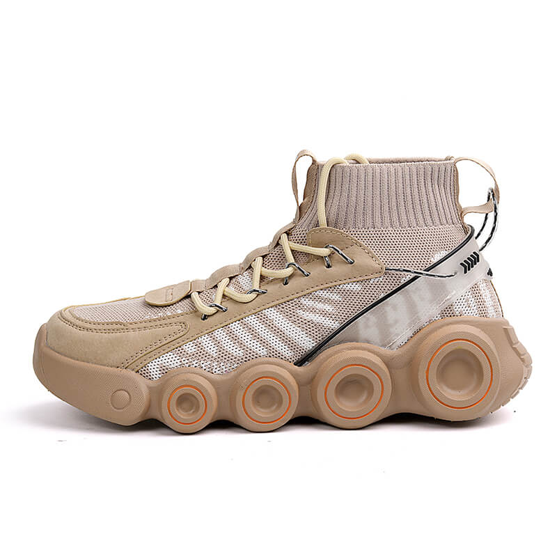 INFINIT Blaze Xccentric Visioner Sneakers Shoes Beige / US 6.5 / UK 6 / EU 39 Foot Length ( 24.5 cm / 245 mm ) Infinit Store Infinit Store Infinit Sneakers