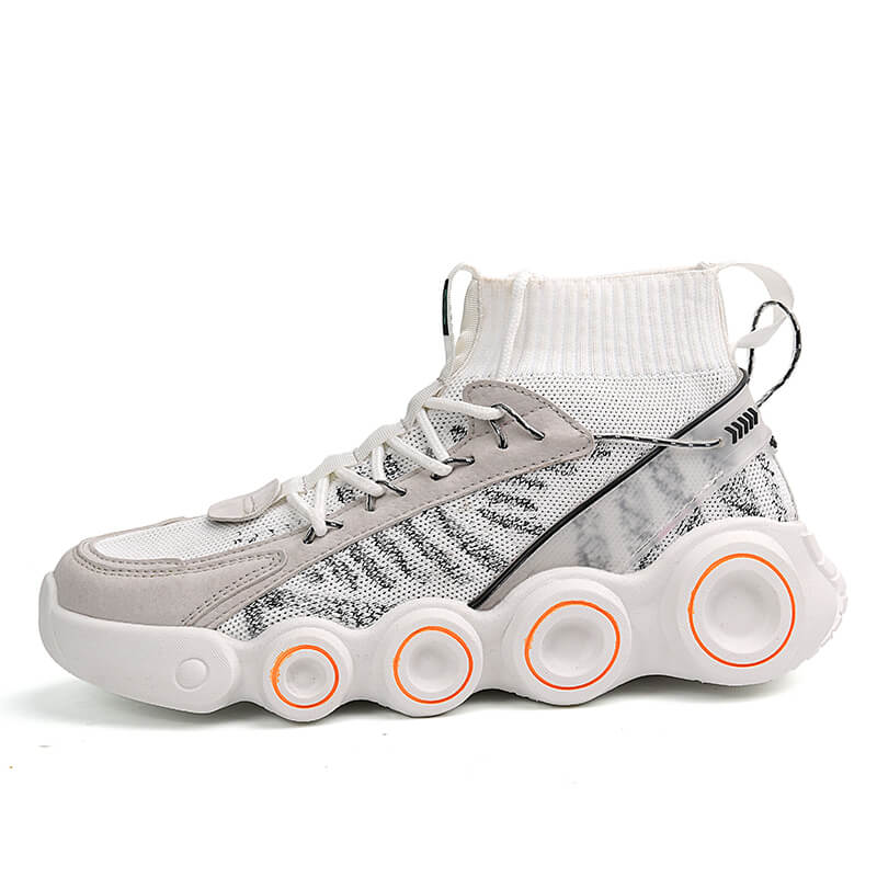INFINIT Blaze Xccentric Visioner Sneakers Shoes White / US 6.5 / UK 6 / EU 39 Foot Length ( 24.5 cm / 245 mm ) Infinit Store Infinit Store Infinit Sneakers