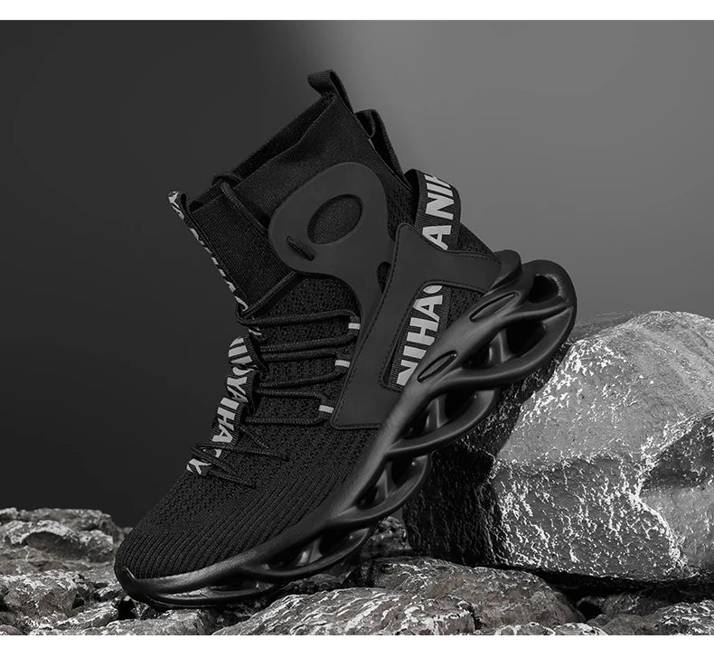 FUTURISTIC HIGH-TOP TECHWEAR SNEAKERS