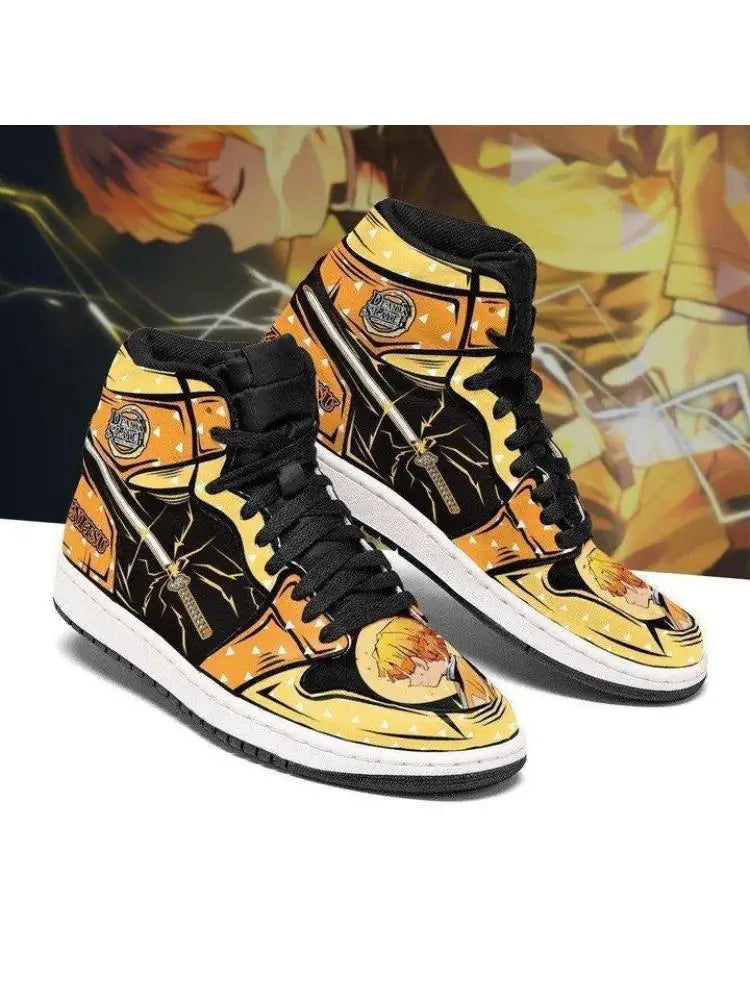 Anime Drip High-Top Shoes – Limited Edition Otaku Streetwear Sneakers