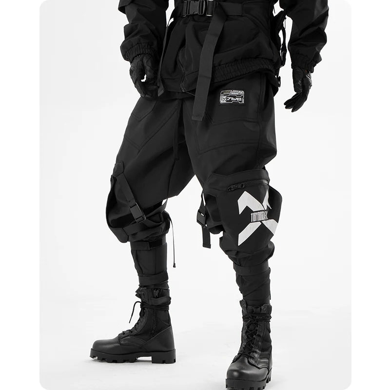 Men’s Techwear Tactical Black Cargo Pants – Modern, Comfortable, and Versatile