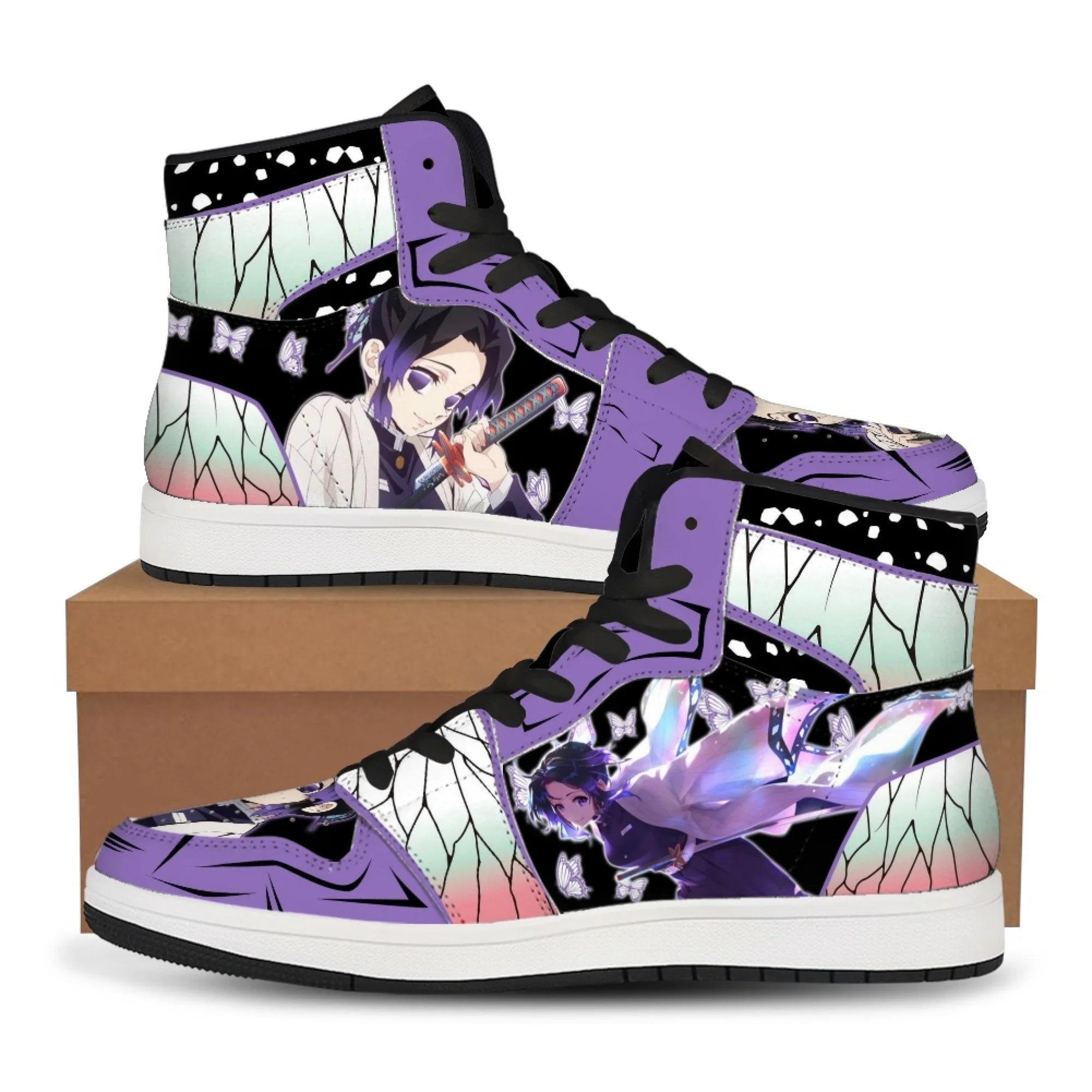 Kawaii Anime High-Tops – Cute Character Shoes with Soft Cushion Comfort”