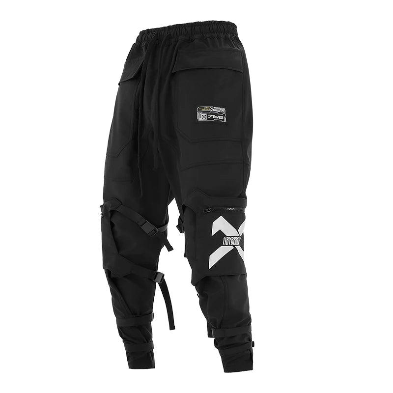 Men’s Techwear Tactical Black Cargo Pants – Modern, Comfortable, and Versatile