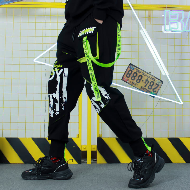 black joggers for men - Kuroi joggers japanese black joggers