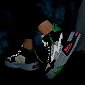 33Y Art the mainstream high top sneakers - INFINIT STORE