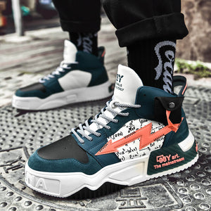 33Y Art the mainstream high top sneakers - INFINIT STORE