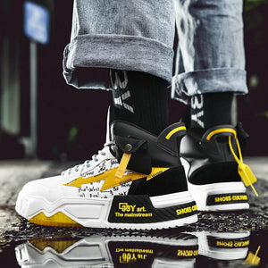 33Y Art the mainstream high top sneakers - INFINIT STORE