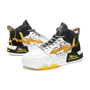 33Y Art the mainstream high top sneakers - INFINIT STORE