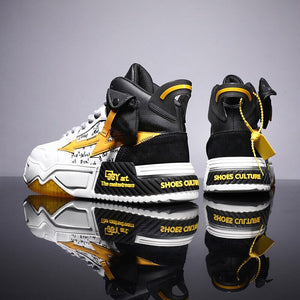 33Y Art the mainstream high top sneakers - INFINIT STORE