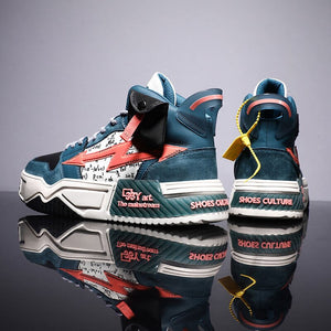 33Y Art the mainstream high top sneakers - INFINIT STORE