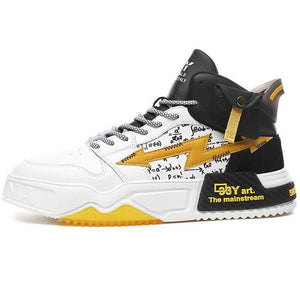 33Y Art the mainstream high top sneakers - INFINIT STORE