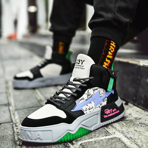 33Y Art the mainstream high top sneakers - INFINIT STORE