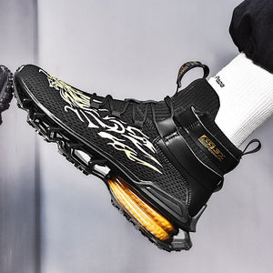 INFINIT Sparks DX 300 High Top Sneakers Black Shoes Infinit Store Infinit Store Infinit Sneakers