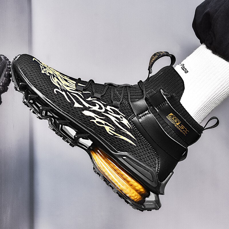 INFINIT Sparks DX 300 High Top Sneakers Black Shoes Infinit Store Infinit Store Infinit Sneakers