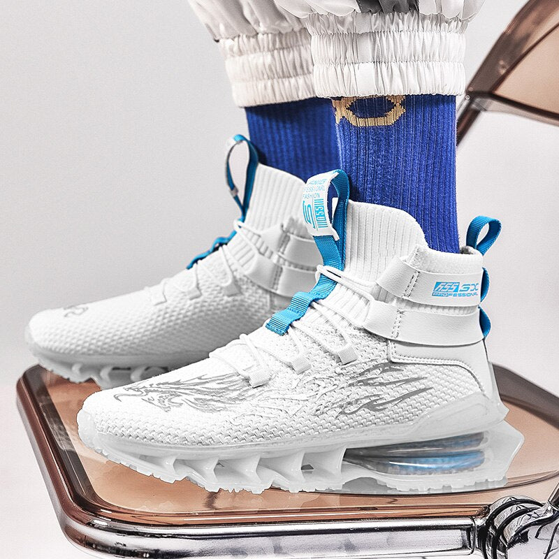 INFINIT Sparks DX 300 High Top Sneakers Black Shoes Infinit Store Infinit Store Infinit Sneakers