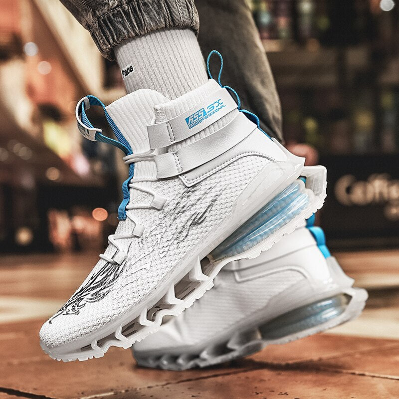 INFINIT Sparks DX 300 High Top Sneakers Black Shoes Infinit Store Infinit Store Infinit Sneakers