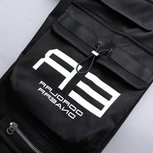 A3 Black Cargo pants tactical techwear pants - INFINIT STORE