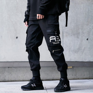 A3 Black Cargo pants tactical techwear pants - INFINIT STORE