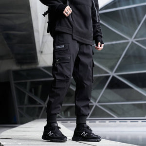 A3 Black Cargo pants tactical techwear pants - INFINIT STORE