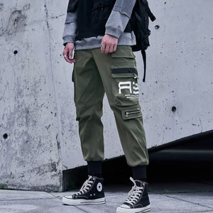 A3 Black Cargo pants tactical techwear pants - INFINIT STORE