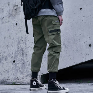 A3 Black Cargo pants tactical techwear pants - INFINIT STORE