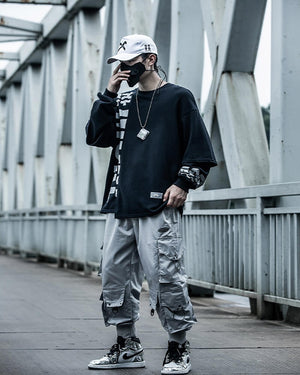 Antero antisns Tactical Cargo Pants Japanese Streetwear Pants - INFINIT STORE