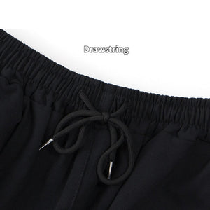 Black Cargo Pants For Men - Kuroi Joggers Japanese Streetwear Joggers - INFINIT STORE