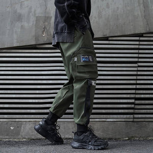 Black Cargo Pants 'The Great' Japanese black Techwear pants - INFINIT STORE