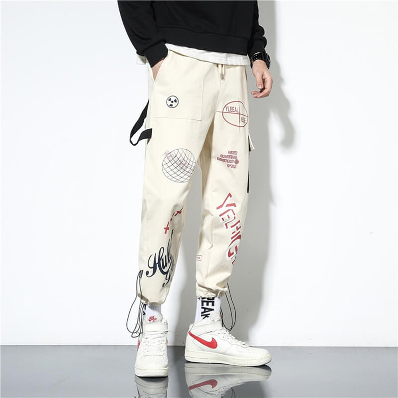 Chronos sweatpants black Japanese Graphic Streetwear pants - INFINIT STORE