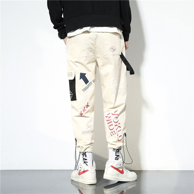 Chronos sweatpants black Japanese Graphic Streetwear pants - INFINIT STORE