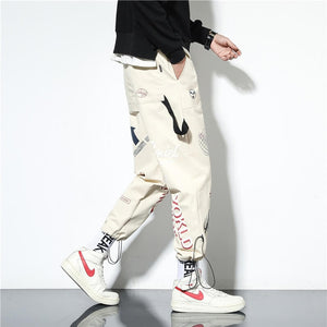 Chronos sweatpants black Japanese Graphic Streetwear pants - INFINIT STORE