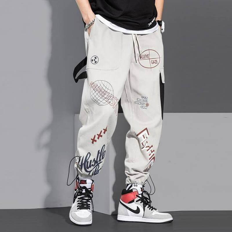 Chronos sweatpants black Japanese Graphic Streetwear pants - INFINIT STORE