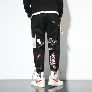 Chronos sweatpants black Japanese Graphic Streetwear pants - INFINIT STORE