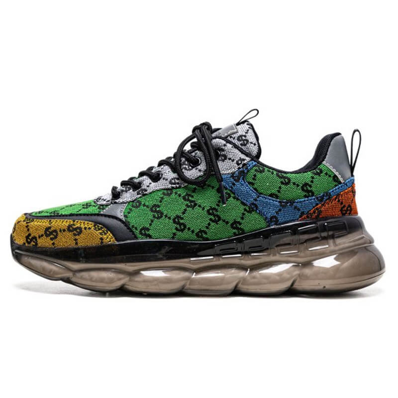 Colorful Chunky shoes - Velzard Buck Sneakers Shoes Green / US 7 / EU 39 / UK 6.5 ( 24.5 cm / 245 mm ) Infinit Store Infinit Store Infinit Sneakers