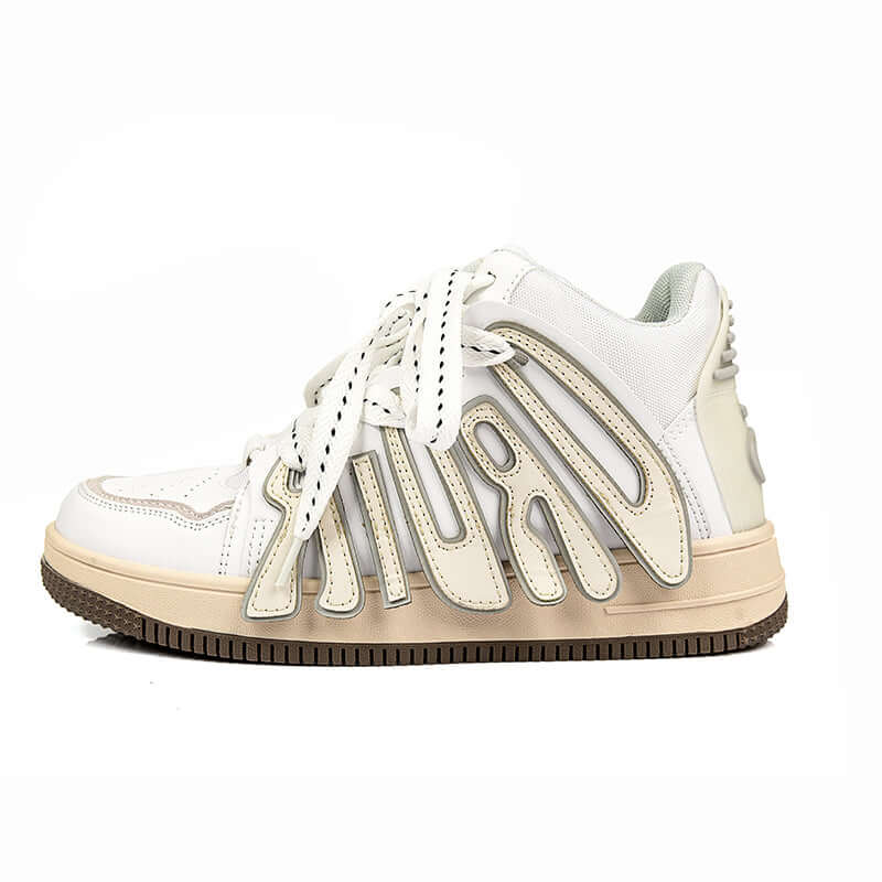 DROID shoes men's high top sneakers Shoes Brown / US 4 / UK 3.5 / EU 36 ( 23 cm / 230 mm ) Infinit Store Infinit Store Infinit Sneakers