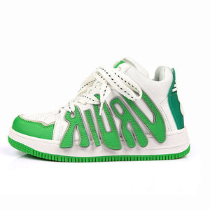 DROID shoes men's high top sneakers Shoes Green / US 8.5 / UK 8 / EU 42 ( 263 cm / 263 mm ) Infinit Store Infinit Store Infinit Sneakers