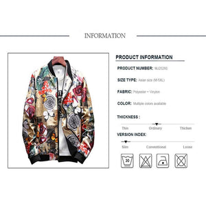 Flowers Windbreakers jackets for men Coats & Jackets Infinit Store Infinit Store Infinit Sneakers