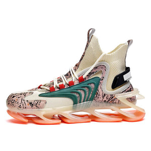 High Top Sneakers INFINIT Blaze Spectra R breathable sneakers Shoes Brown / US 6.5 / UK 6 / EU 39 ( 24.5 cm / 245 mm ) Infinit Store Infinit Store Infinit Sneakers