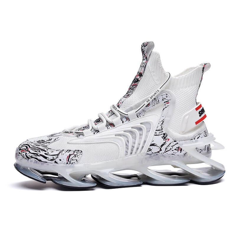 High Top Sneakers INFINIT Blaze Spectra R breathable sneakers Shoes White / US 6.5 / UK 6 / EU 39 ( 24.5 cm / 245 mm ) Infinit Store Infinit Store Infinit Sneakers