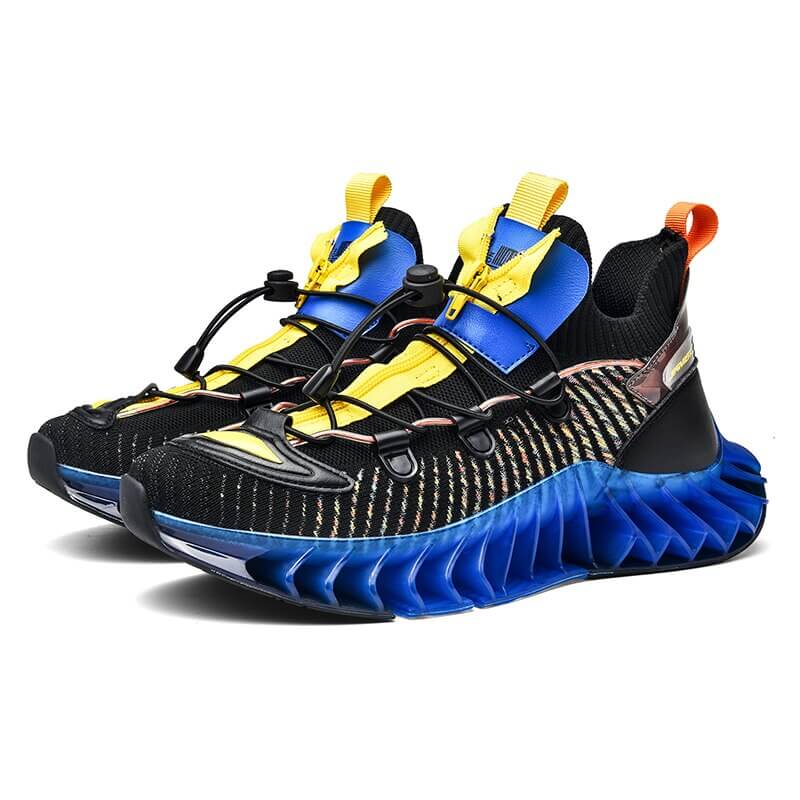 INFINIT Blaze SanigX A55 Sneakers Best gym Shoes 2022 Shoes Black Blue / US 6.5 / UK 6 / EU 39 Foot Length ( 24.5 cm / 245 mm ) Infinit Store Infinit Store Infinit Sneakers