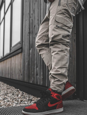 INFINIT Drex cargo pants streetwear multi pockets casual joggers for men 2022 Pants Beige / XXL Infinit Store Infinit Store Infinit Sneakers