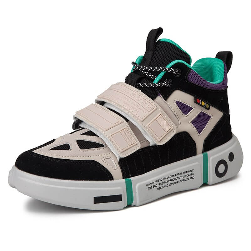 INFINITE Blaze-X Sneakers chunky snekers 2002 Shoes Black Purple / US 10 / UK 9.5 / EU 44 Foot Length ( 27.5 cm / 275 mm ) Infinit Store Infinit Store Infinit Sneakers