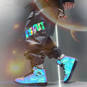 INFINIT Fizzy reflective cargo pants for men Pants Grey / 5XL(93-100KG) Infinit Store Infinit Store Infinit Sneakers