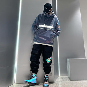 INFINIT Fizzy reflective cargo pants for men Pants Infinit Store Infinit Store Infinit Sneakers