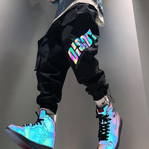 INFINIT Fizzy reflective cargo pants for men Pants Infinit Store Infinit Store Infinit Sneakers