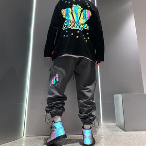 INFINIT Fizzy reflective cargo pants for men Pants Infinit Store Infinit Store Infinit Sneakers