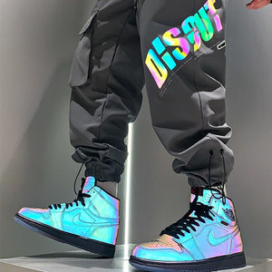 INFINIT Fizzy reflective cargo pants for men Pants Infinit Store Infinit Store Infinit Sneakers