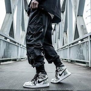 INFINIT Frizz Black Cargo Pants for Mens, Hip hop pants pocket oversize Pants Infinit Store Infinit Store Infinit Sneakers