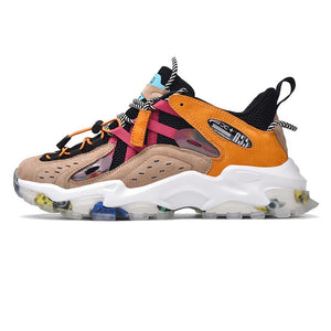 INFINIT Groovy 'A55 Sneakers' Shoes Mixed Brown / US 6.5 / UK 6 / EU 39 Foot Length ( 24.5 cm / 245 mm ) Infinit Store Infinit Store Infinit Sneakers