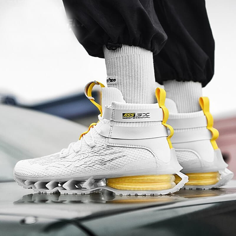 INFINIT Sparks DX 300 High Top Sneakers Black Shoes Infinit Store Infinit Store Infinit Sneakers